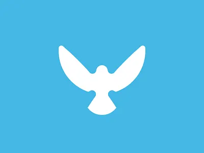 Freedom Dove bird branding circle construction design dove flight freedom graphic design illustration logo minimal negative space simple sky wings 🕊️