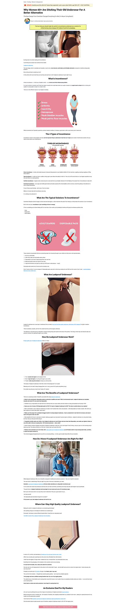 Leakproof Underwear - Funnelish buy funnelish template design designing funnel funnel funnelbuilder funnelish funnelish template sales funnel sales page