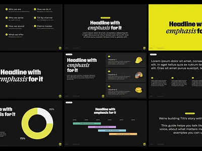Tilt - Pitch template brand finance fintech pitch pitch deck pitch template presentation template typography vc venture funding