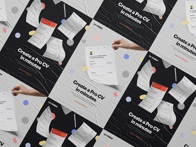 CVMaker - Mockups banner branding design identity illustration logo marketing mockup saas social ui ux