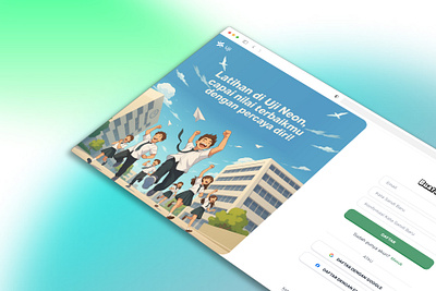 Uji Neon education figma lms ui ux website