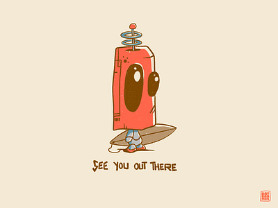 See You Out There Series beach beach apparel beach art beach brand hand drawn illustration hand drawn surf robot surf surf apparel surf art surf brand surfboard surfboard art surfing surfing art tropical tropical art wave wave art wetsuit