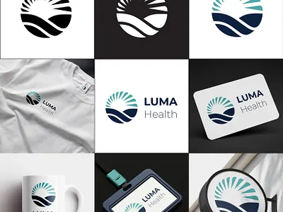 LUMA Health Branding | Modern & Clean Healthcare Logo branding concept design graphic design logo mockup