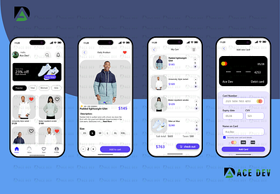 Shopping iOS App UI Design app fla ios mobile shoppi store ui ux