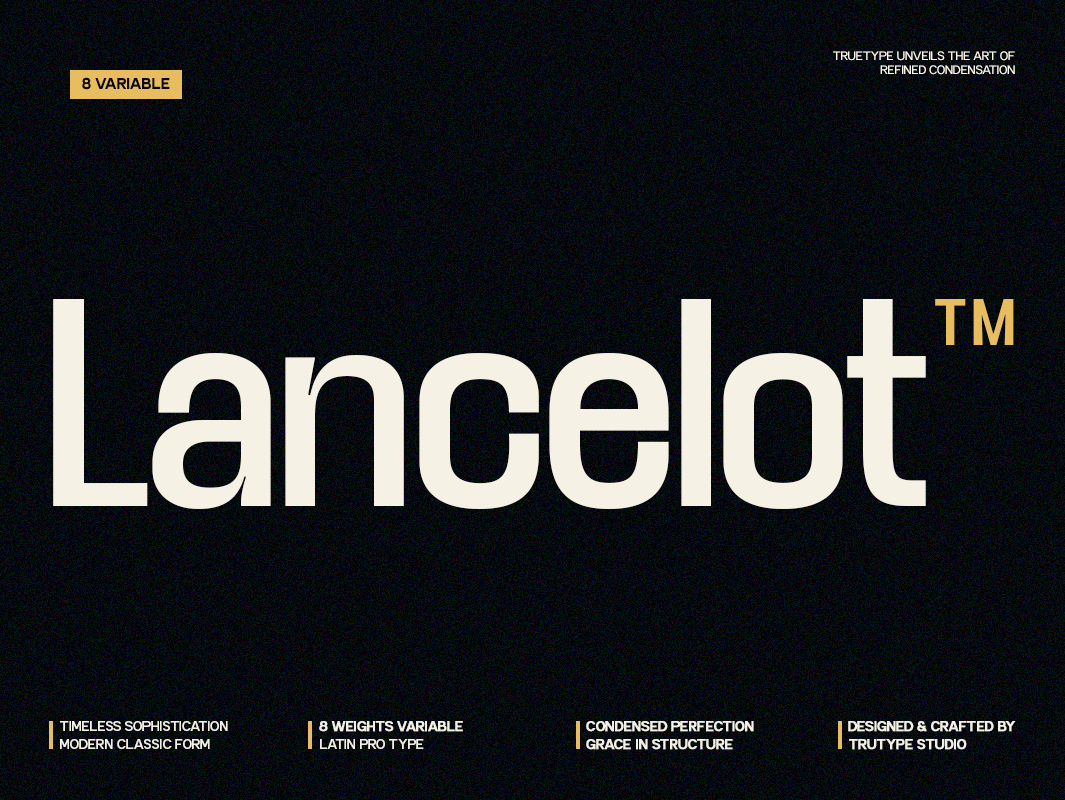 TRT Lancelot branding clean design display font elegant font font family graphic design logotype magazine modern poster