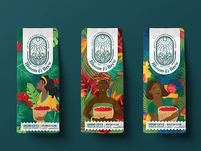 Coffee Branding & Packaging branding coffee packaging design graphic design graphic illustration illustration label design logo pack design packaging packaging design
