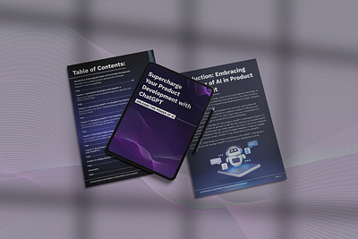 ChatGPT AI E-Book Layout and Cover Design ai art direction ai design book layout canva design content design design inspiration digital ebook ebook design editorial design gradient design indesign layout layout design modern layout pdf design product design guide publication design saas branding tech design tech publication whitepaper design