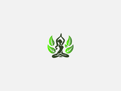 Yoga Logo branding exercise graphic design green leaf woman green woman gym gym logo illustration natural yoga nature woman nature woman logo woman gym woman logo woman yoga logo women gym yoga yoga leaf yoga logo yoga pose