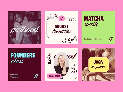 Girlhood - unused art direction brand branding colors community exploration instagram logo mark social media