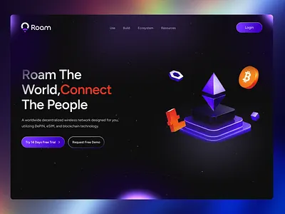 DePIN — Website Design for Web3 ai design ai web3 blockchain crypto landing page cryptocurrency exchange dark decentralized defi depin fintech landing page investment landing page design startup startup design web interface design web3 web3 design web3 landing page web3 website website