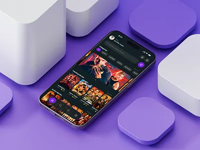 OTT Streaming Mobile App Home Screen appdesigner appui appux dailyui darkmodeui designshowcase figma figmadesign interactiondesign minimalui mobileappdesign mobileinterface ottapp ottdesign productdesign streamingapp uidesign uidesigner uxdesign visualdesign