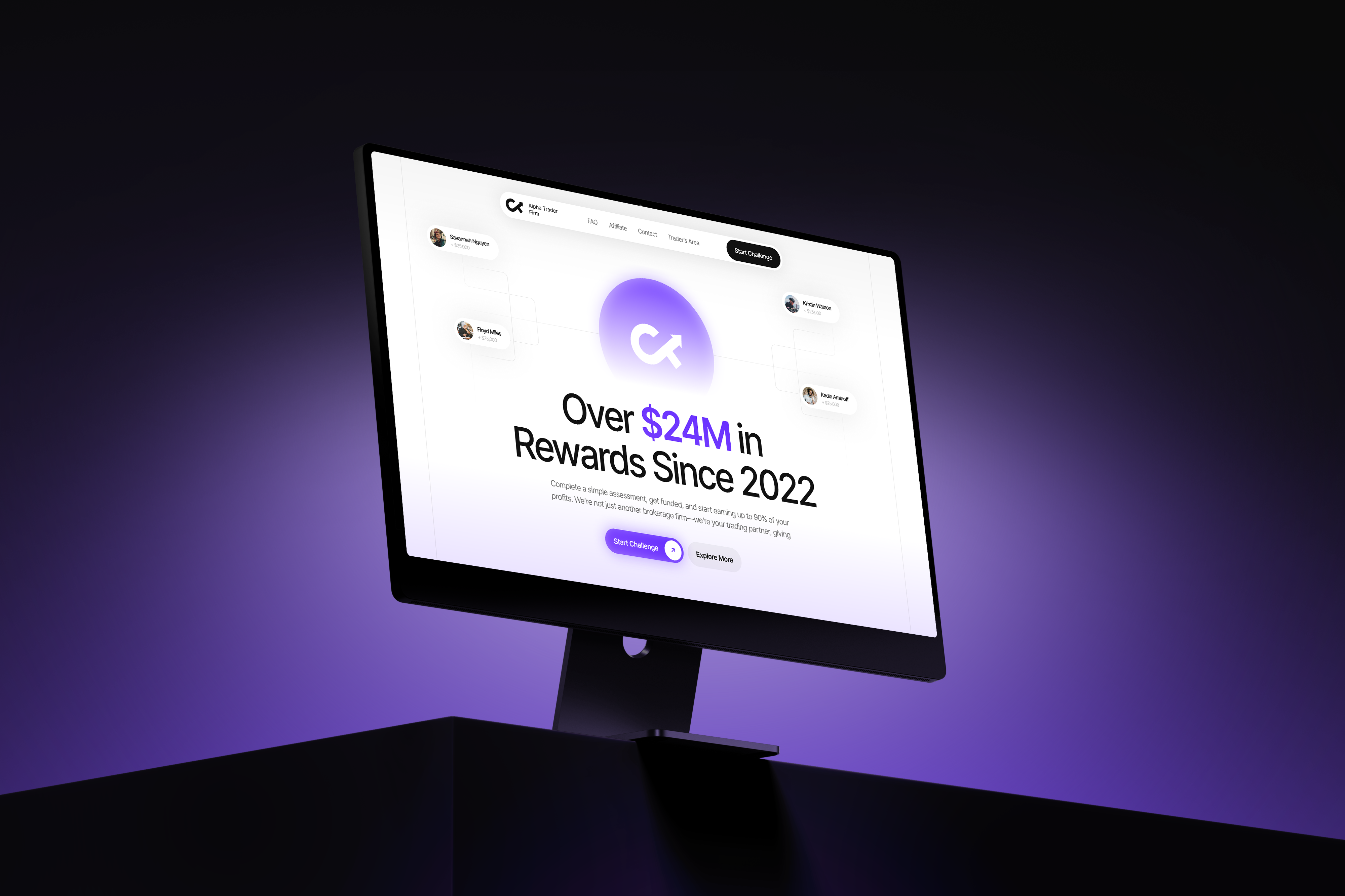 Front-End Redesign for a Financial Education Platform animation b2c branding clean ui conversion dashboard design system financial fintech interaction design landing page motion design product design responsive design saas trading ui design ux design web design woocommerce