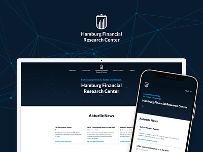 Logo & Website Design – Hamburg Financial Research Center financial logo website design