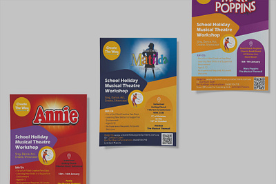 Creative Flyer Series for Music Workshops adobe illustrator brand marketing branding brochure design business design company design creative design creatives educational design flyer design graphic design layout leaflet marketing design musical theme poster design print design template visual design visual identity