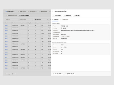 AeroTrack - Drawer Design drawer drawer ui enterprise ui enterprise ui agency erp design erp design agency erp ui erp ui design erp ui designer light mode product design saas ui