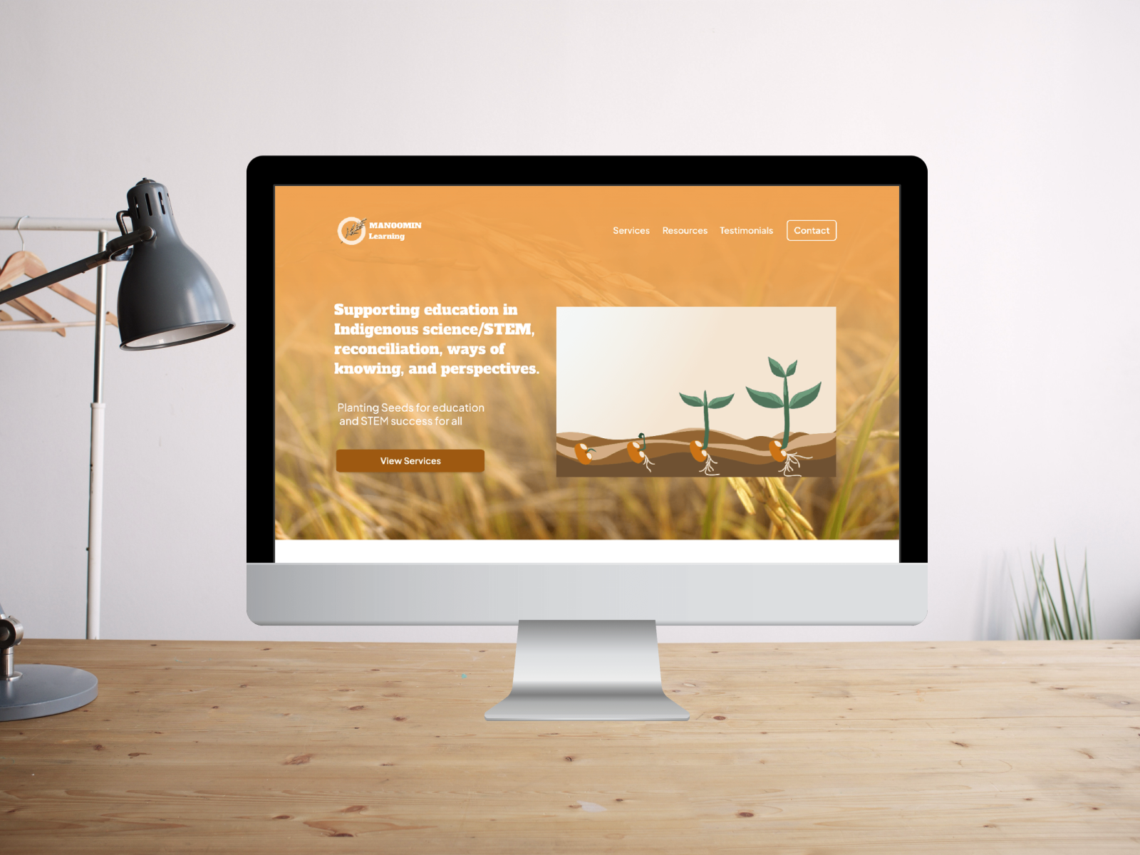 Manoomin Learning Website Casestudy branding casestudy design graphic design logo ui uiux