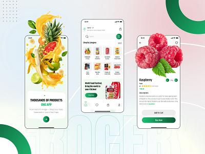 ✨ Grocery Mobile App UI – Fresh, Fast & Clean ✨ app design app grocery app ui banner creative banner creative mobile design figma fruits grocery grocery app grocery banner grocery ui latest grocery ui ui design