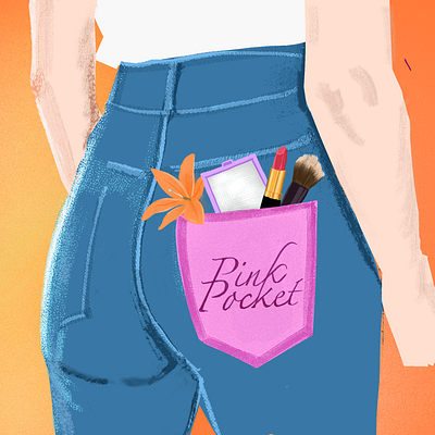 Pink Pocket art colors cool graphic design illustration pinkpocket procreate vectorart vibrant