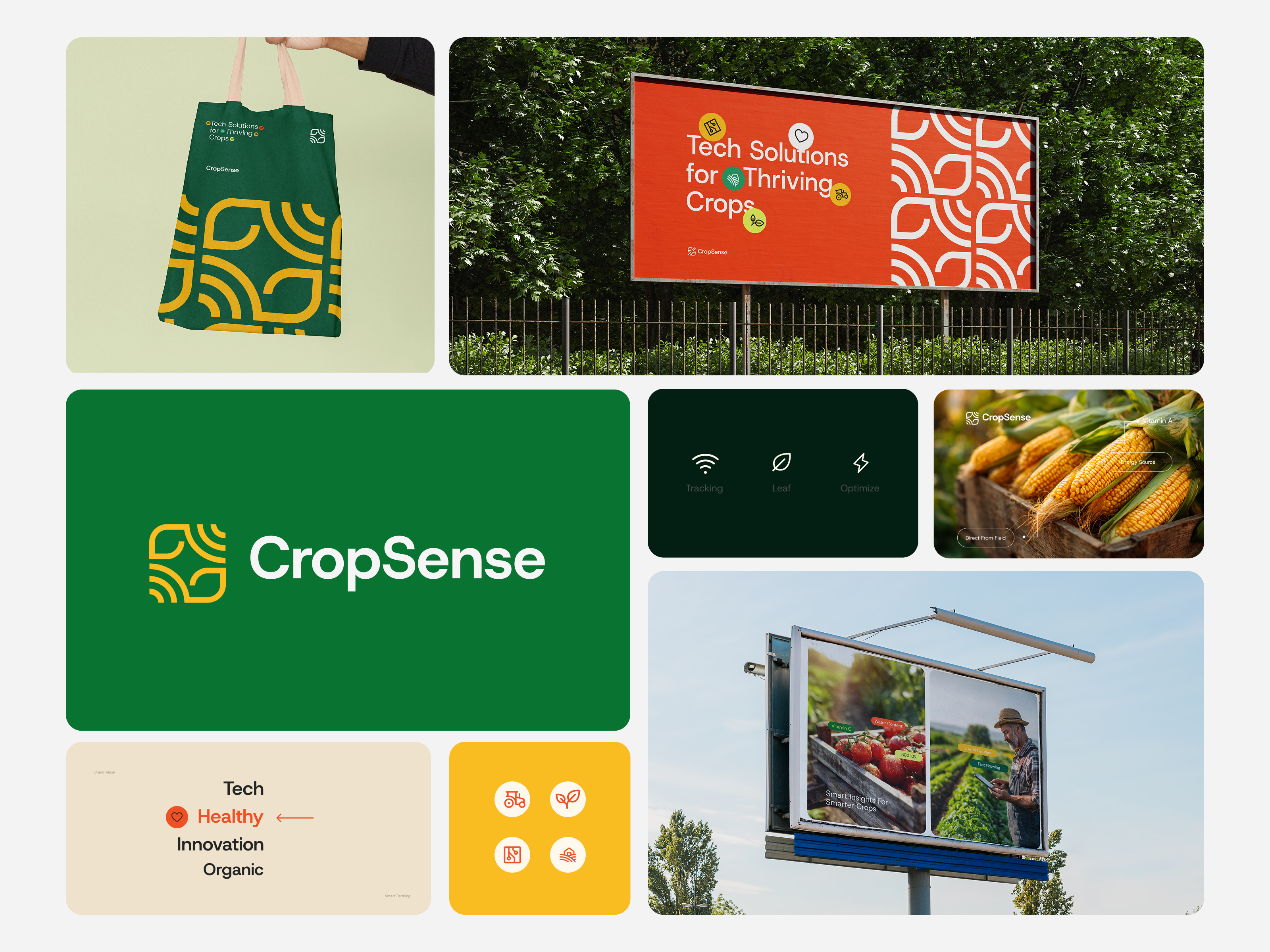 Example of Tech, AI, Smart, Data-Driven, Insight, Agro, Farming, C logo