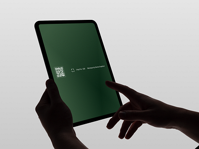 Hand holding & finger tapping screen of iPad Pro branding creative design finger hands interact interactive ipad ipad pro minimal pointer pointing scan screen tablet tap tap go tapping ui ux