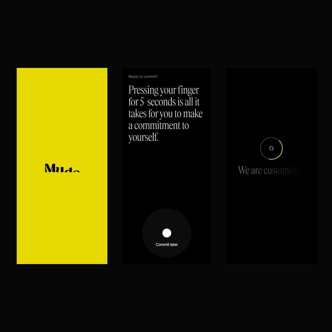 Mude App animation design gif redesign ui ux