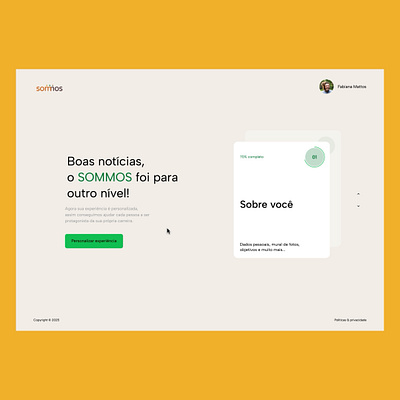 Sommos Home Animation animation redesign ui ux