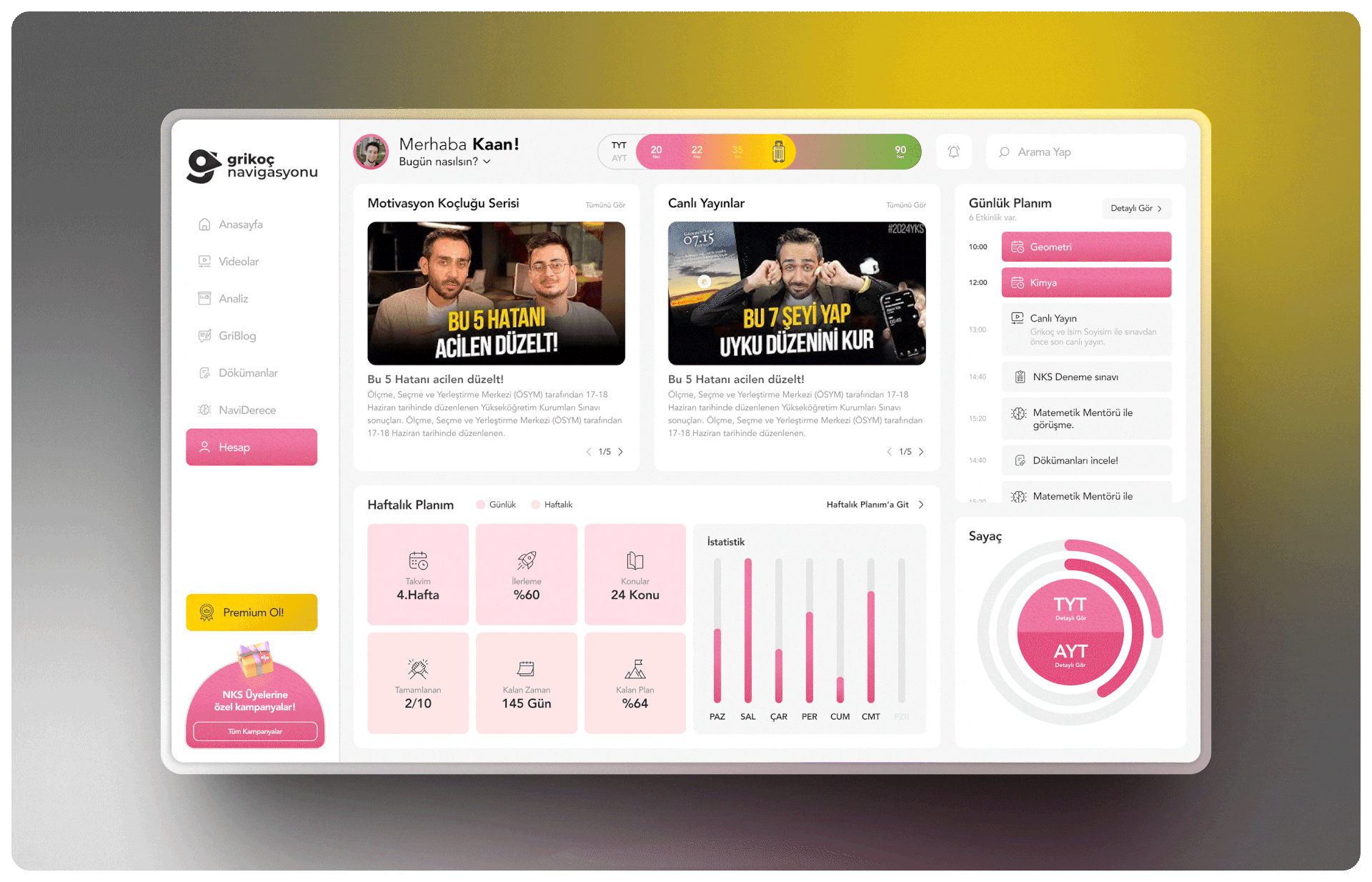 Education Coaching UI/UX Design | Grikoç Navigasyonu app design application education figma graphic design mobil app product design ui ux web web app web design