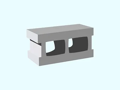 Building Block for game inventory Thumbnail illustration ui