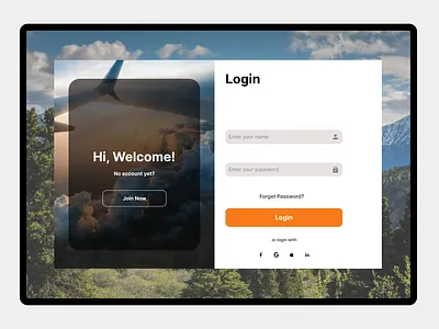 Travel App — Tablet Onboarding UI app design daily uı design challenge ui ux