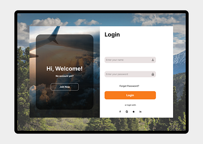 Travel App — Tablet Onboarding UI app design daily uı design challenge ui ux