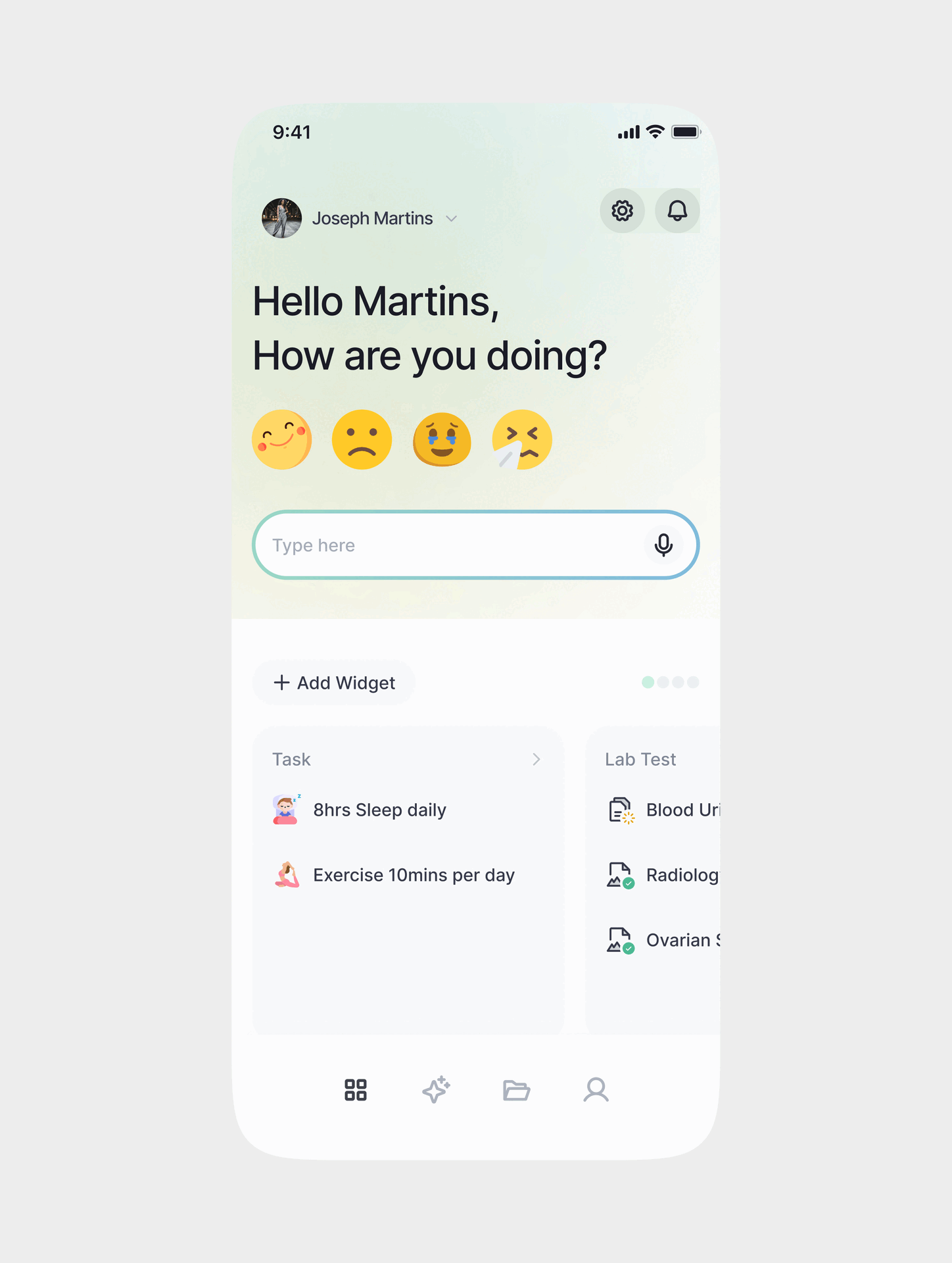 Health AI design ui uidesign ux