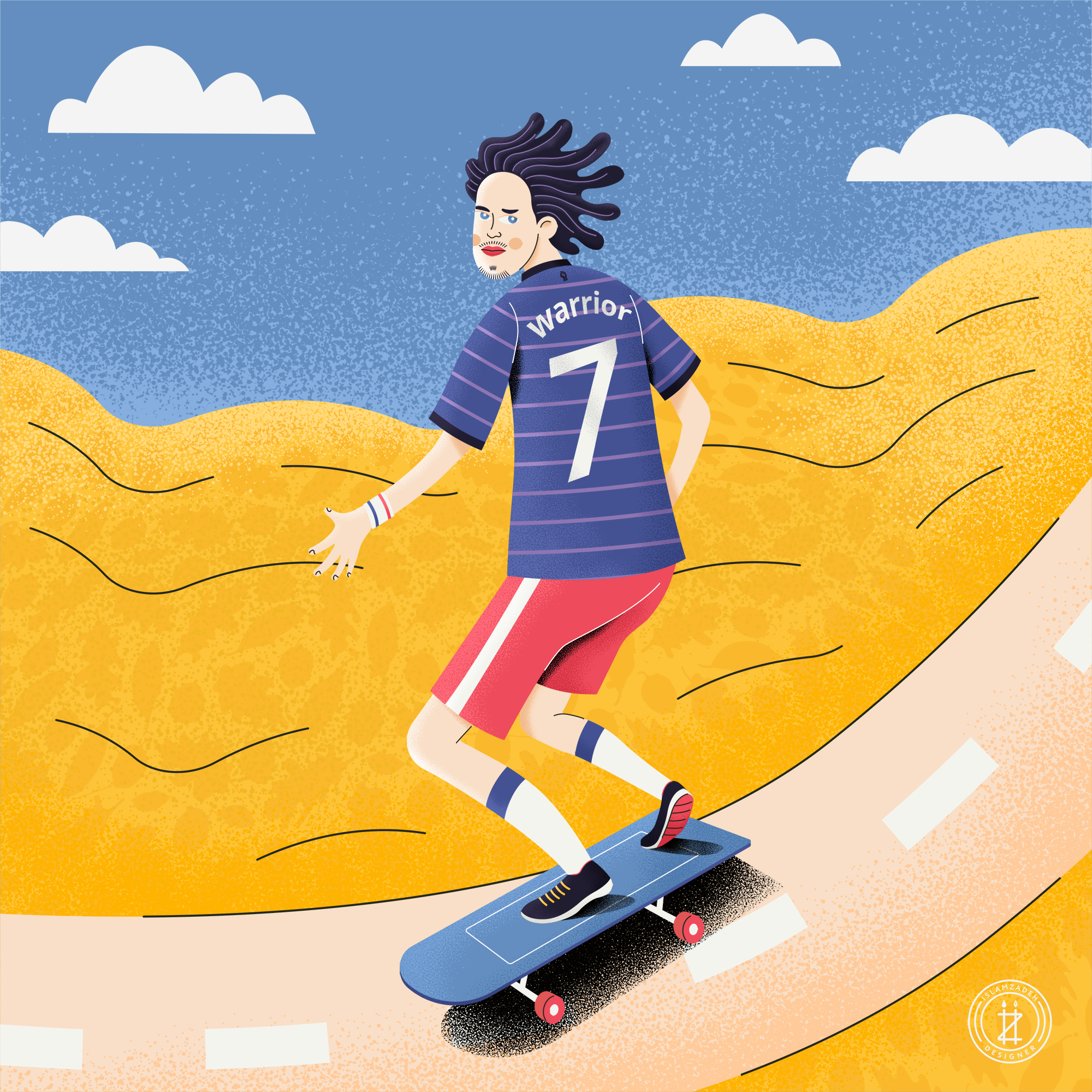 Skateboading art digitalart izi skateboadr sketch