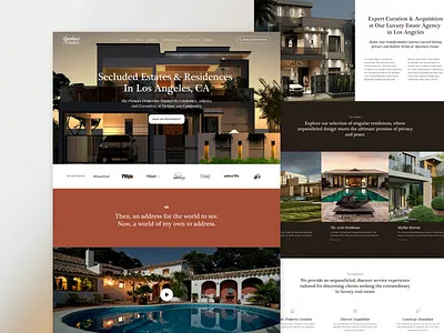 Luxury Real Estate Website: UI Design for a Property Details Pag inspiration interface design landing page luxury design minimal design minimalism modern design premium design property proptech real estate real estate landing page real estate website ui design web design
