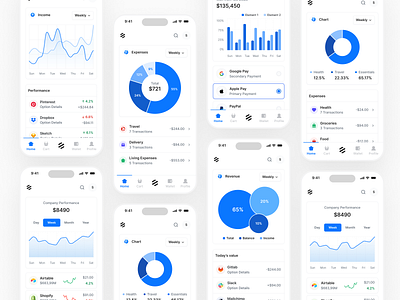 Mobile Transactions - Lookscout Design System android banking clean design ios layout mobile motion graphics responsive transactions ui user interface ux