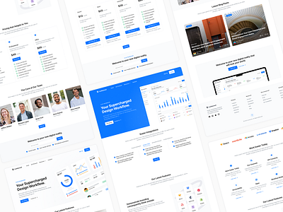 SaaS Homepages - Lookscout Design System clean design layout lookscout ui user interface ux webpage website