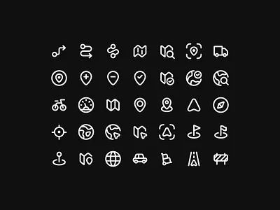 Outline Icons - Lookscout Design System clean design iconography icons layout navigation outline ui user interface ux vector