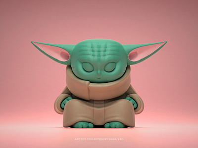 •KAIJU PROJECT• 3d art toys baby yoda concept art cute danil yad design fan art illustration logo sculpt star wars zbrush