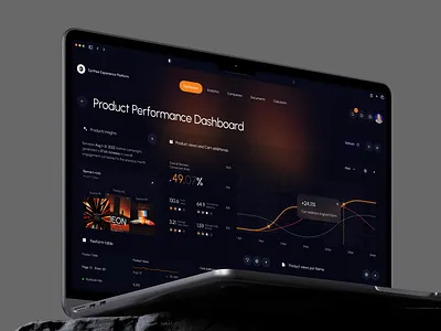 Synthex SaaS – Analytics Dashboard UI admin ai analytics app b2b conversion crm dashboard data design interface kpi product saas software statistics ui ux web web app
