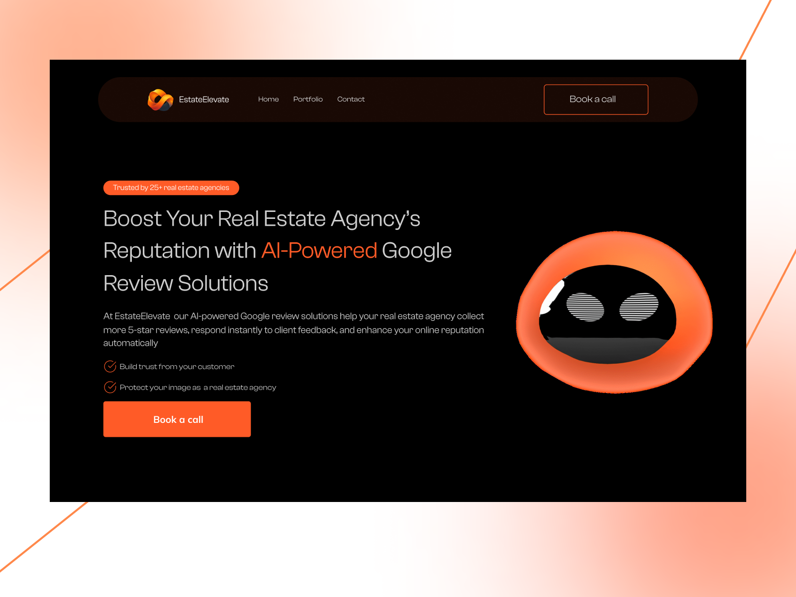 EstateElevate – Real Estate Marketing Agency Website Design agency ai b2b branding conversiondesign dribbble figma landingpage marketingagency mockup performanceagency realestate uiux uxdesign webdesign