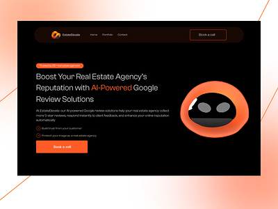 EstateElevate – Real Estate Marketing Agency Website Design agency ai b2b branding conversiondesign dribbble figma landingpage marketingagency mockup performanceagency realestate uiux uxdesign webdesign