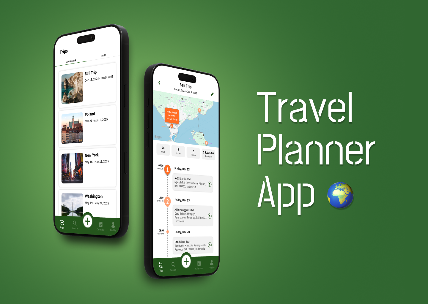 Travel Planner App 🌍 app concept app design booking figma interface design itinerary map ui mobile app mobile ui product design travel travel app travel planner travelapp traveltech ui ui design ux design