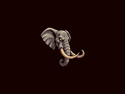 Elephant Logo animal animal logo branding branding design character logo character logo design design elephant elephant character logo elephant logo elephant logo design graphic design illustration logo logo design vector