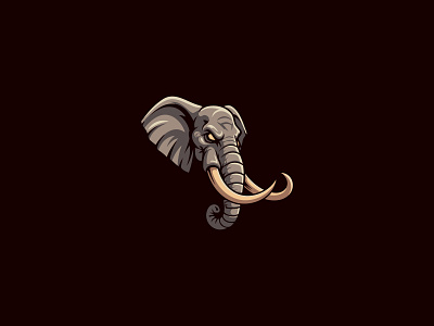 Elephant Logo animal animal logo branding branding design character logo character logo design design elephant elephant character logo elephant logo elephant logo design graphic design illustration logo logo design vector