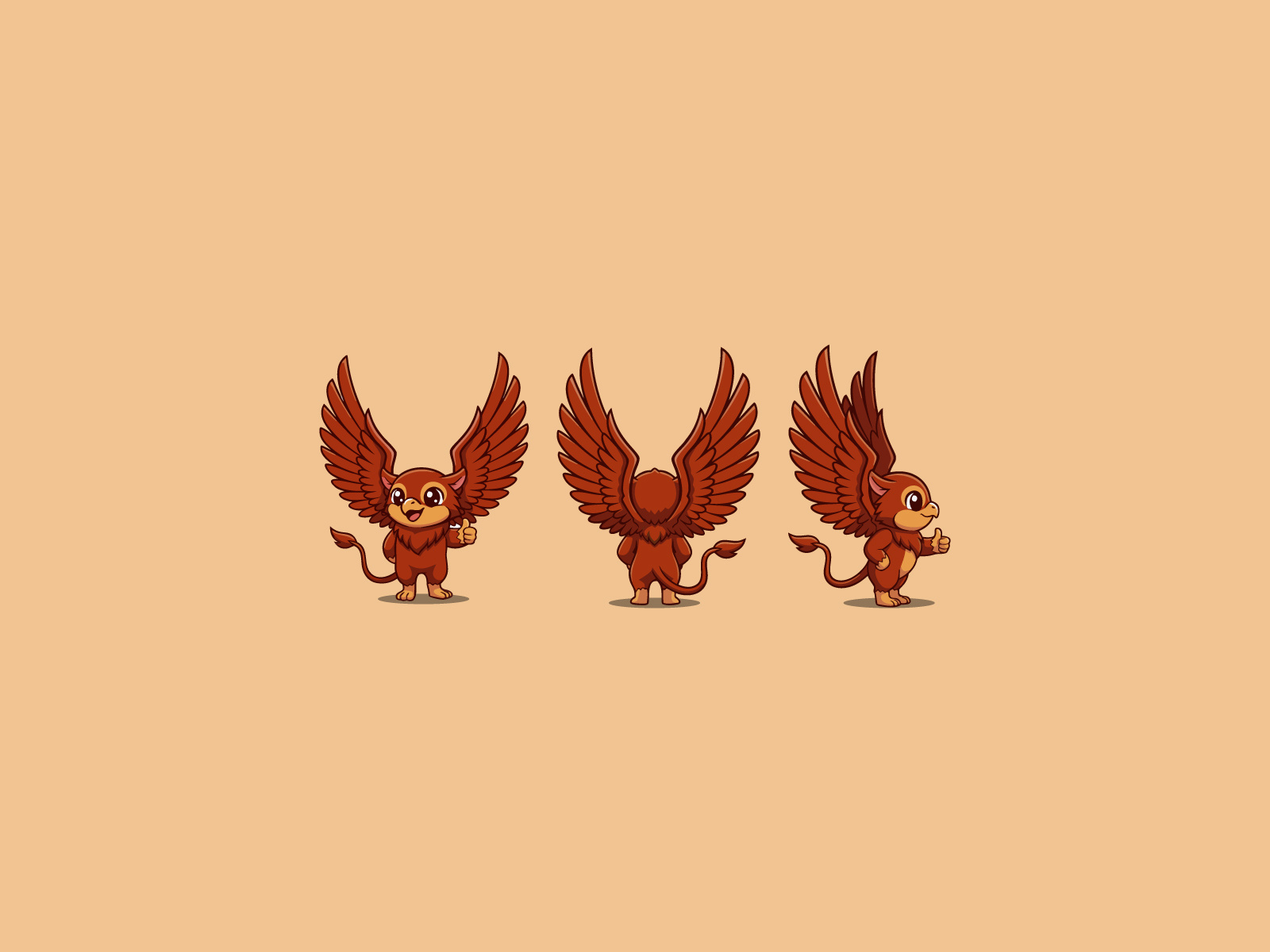 Example of Cute Vector Character Set