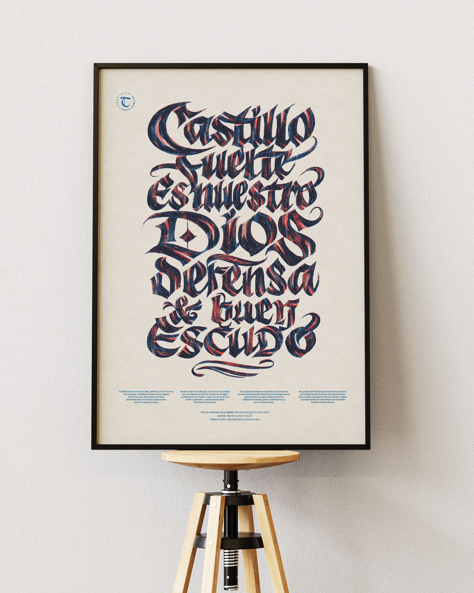 Castillo Fuerte apparel church graphic design lettering poster