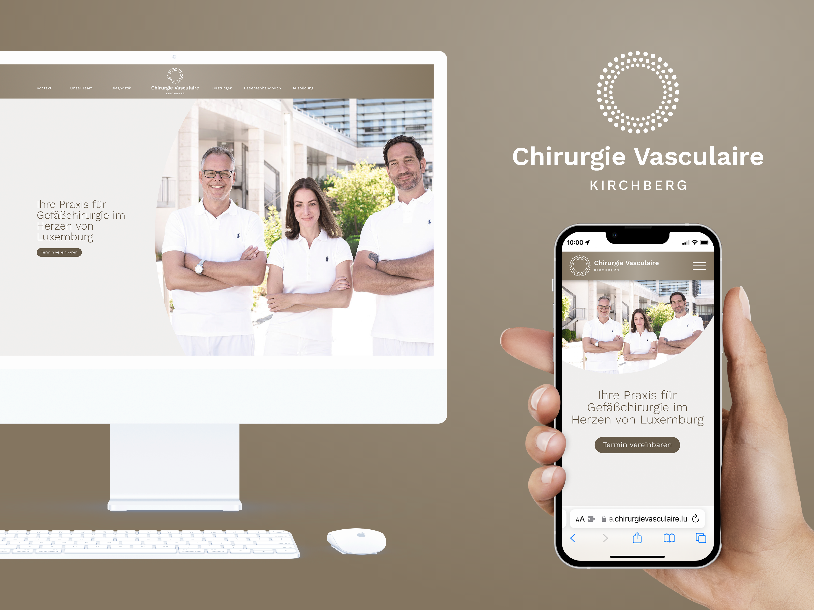 Example of Webdesign – Chirurgie Vasculaire Kirchberg