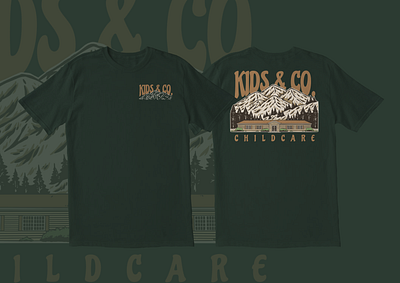 Kids & Co T-Shirt Design branding design graphic design illustration logo mountain nature ui ux vector