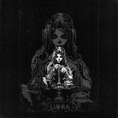 gothic libra illustration astrology balance black and white celestial enigmatic fantasy gothic hooded figure horoscope illustration justice libra mysterious mystical ornate scales tarot card zodiac zodiac sign zodiac signs
