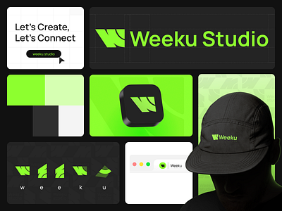 Weeku Visual Identity app bento bento branding branding branding design branding guideline clean clean ui design identity illustration logo logo design mockup studio logo ui uiux ux visual visual identity