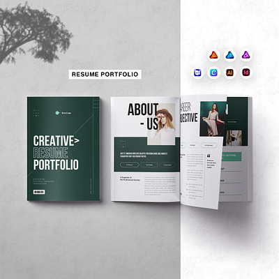CV-Resume Portfolio Brochure Template 3d animation branding brochure clean resume creative design graphic design guideline illustration infographic resume logo motion graphics portfolio print professional resume resume ui